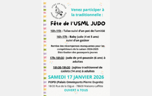 Fête du club – Rendez-vous les 17 et 18 janvier 2026 🎉🥋